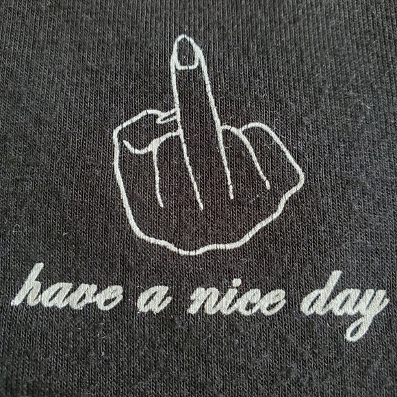 🔥3/$30 "Have a Nice Day" Little Black Tee - Picture 4 of 6